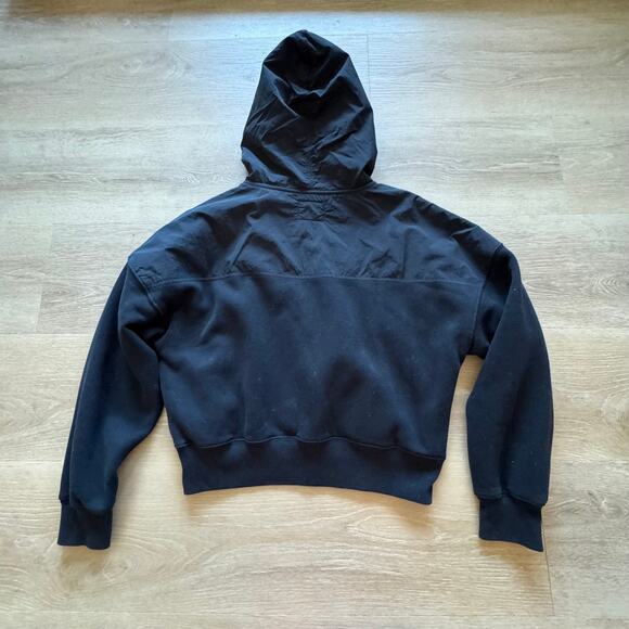 Abercrombie Nylon Mix Sunday Hoodie - Size M - Picture 2 of 6